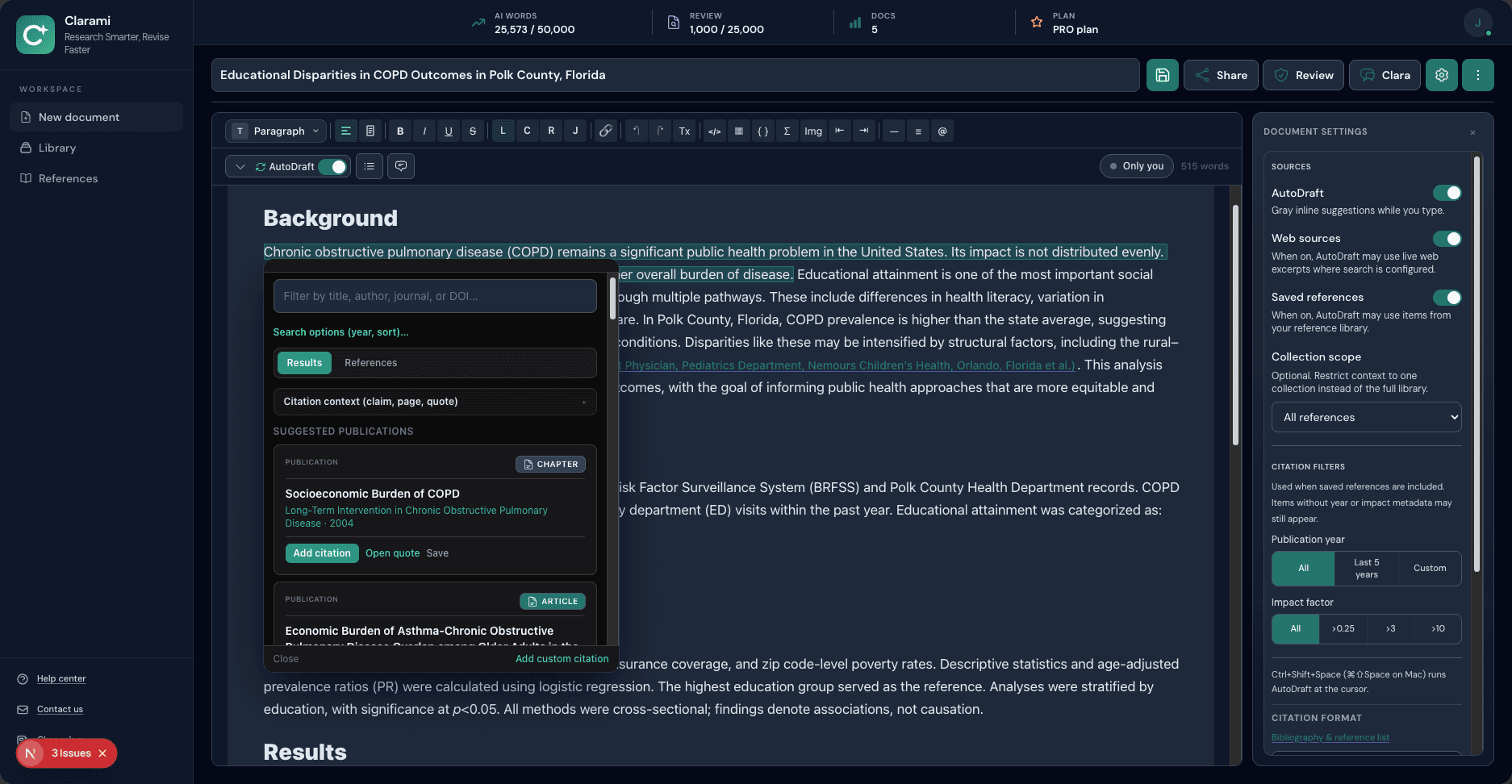 Document with citations and reference list